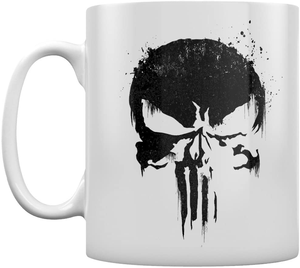 Pyramid MG24925 The Punisher Skull Coffee Mug, Porcelain, Multi-Colour