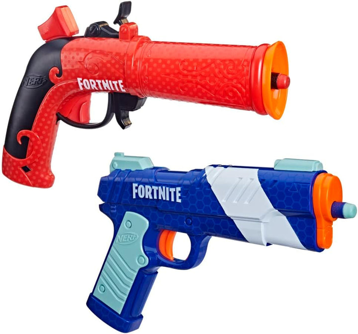 Nerf Fortnite Dual Pack, includes 2 Fortnite Blasters and 6 Nerf Elite Darts