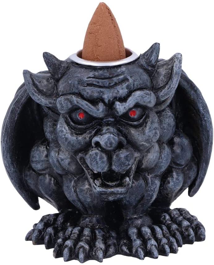 Nemesis Now Scent Guardian Backflow Incense Burner 7.4cm, Grey