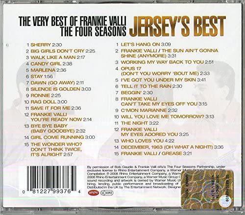 The Four Seasons - Jersey's Best: The Very Best of Frankie Valli & The Four Seasons 2-Disc Audio CD 2