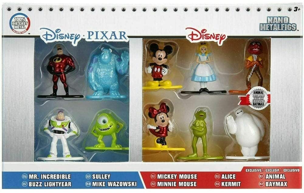 Jada Disney Nano Metalfigs Die-Cast Mini-Figures 10-Pack