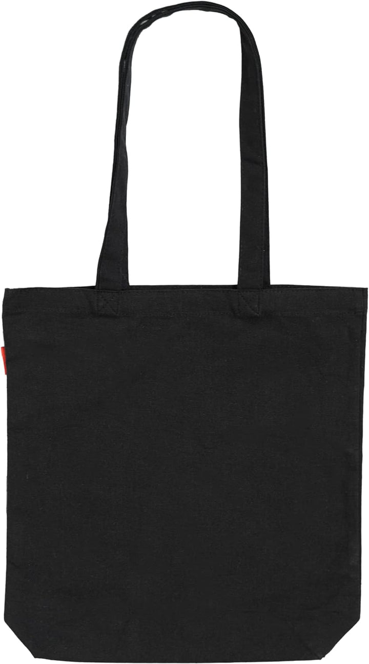 Official Stranger Things Logo Black Cotton Tote Bag - Cotton Shopping Bag