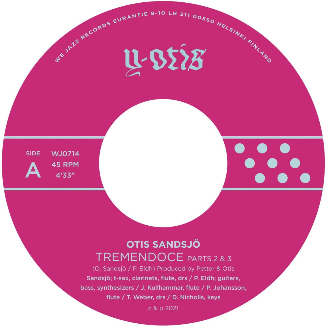 Otis SandsjÃ¶ - Tremendoce, Pt. 2 & 3 / Skerry [7" VINYL]