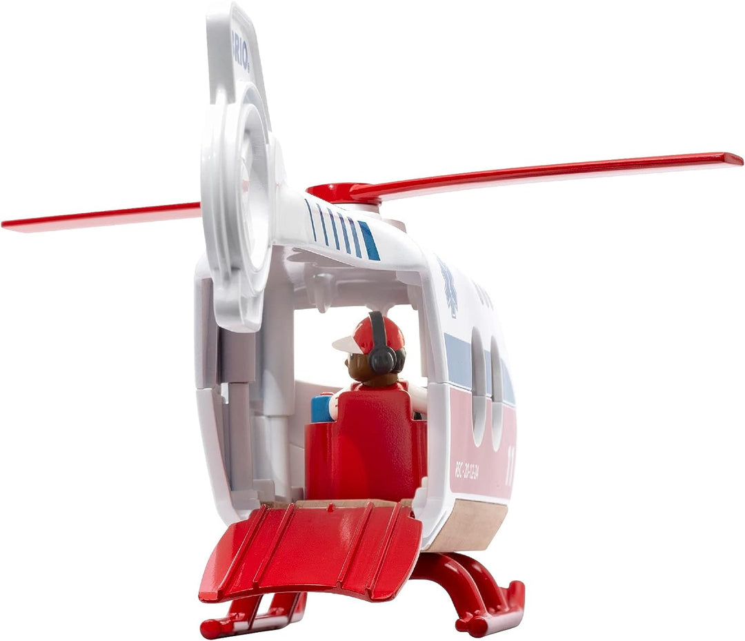 BRIO World Rescue Toy Helicopter for Kids Age 3 Years Up