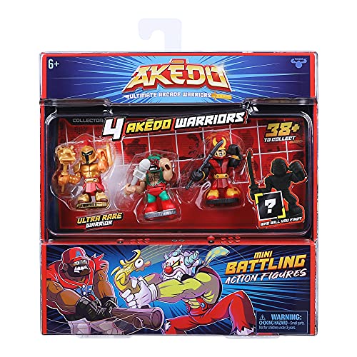 Akedo 14248 Ultimate Arcade Warrior Collector Pack Mini Battling Action Figures