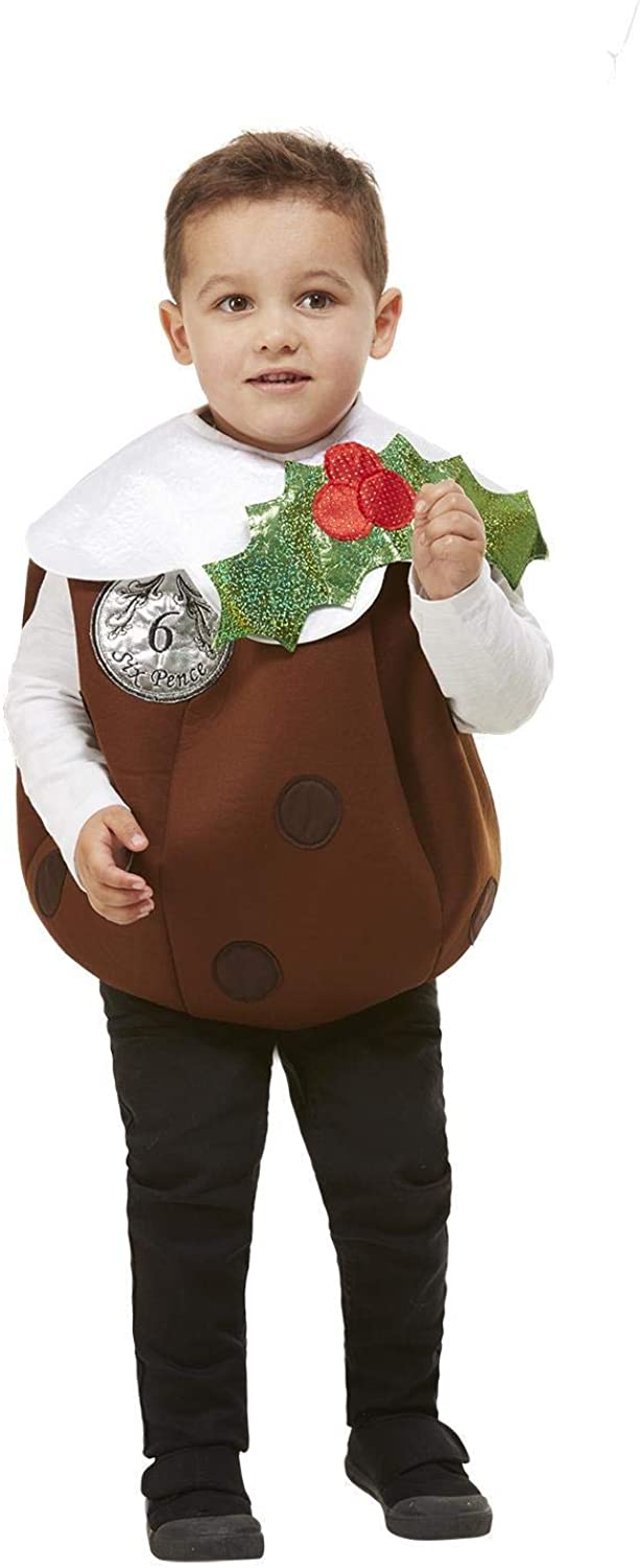 Smiffys 61035ML Christmas Pudding 3D Costume 4 - 7 Years