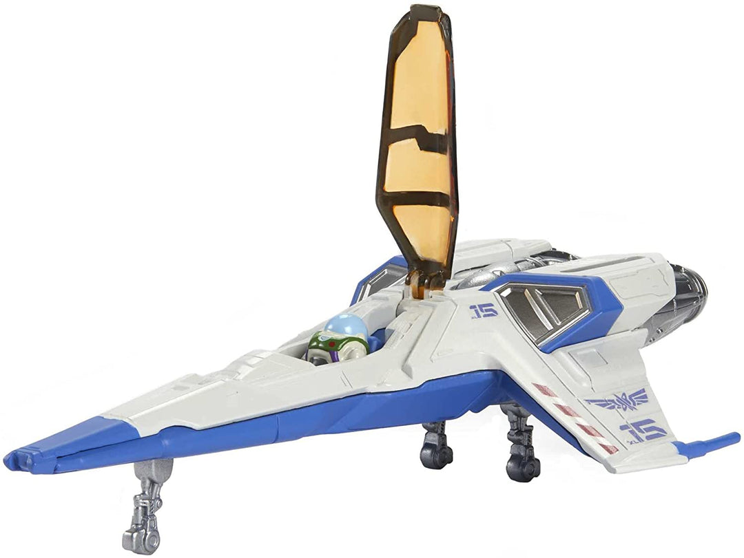 Disney Buzz LightYear Spaceship Vehicle, Hyperspeed Series XL-15 Space Jet (6 In