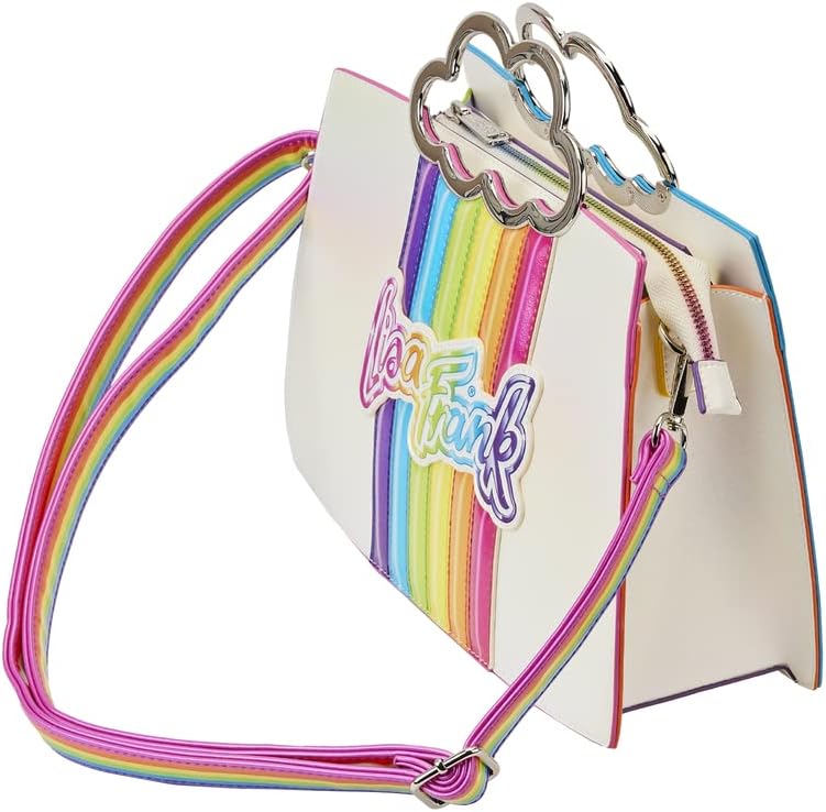 Loungefly Lisa Frank Rainbow Cloud Handle Crossbody Purse