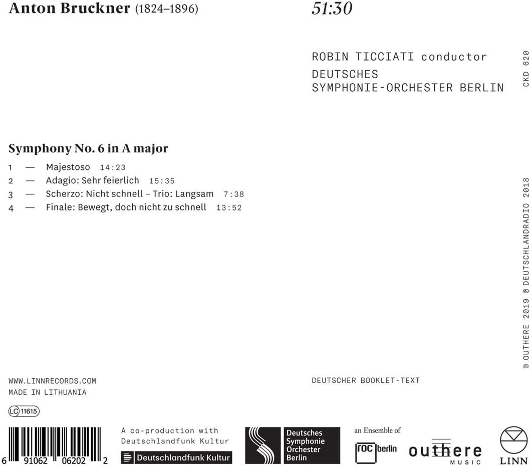 Thomas Dausgaard - Bruckner: Symphony No. 6 [Audio CD]