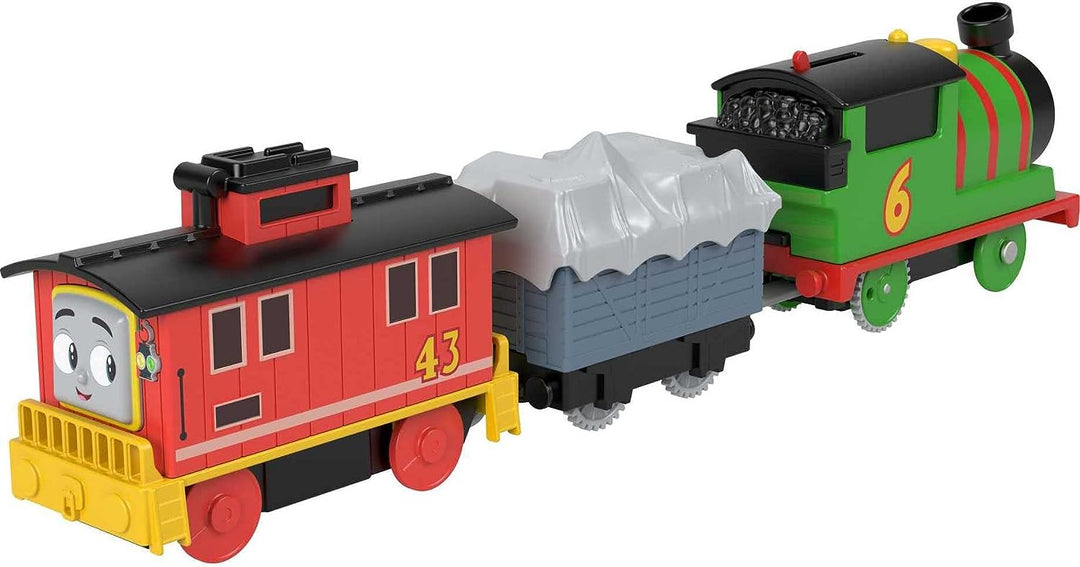 Fisher-Price Thomas & Friends Percy & Brake Car Bruno motorized battery-powered Engine and Brake Car Bruno Rail Vehicle