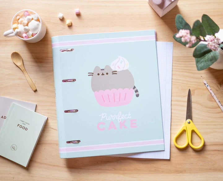 Grupo Erik Pusheen 4 Ring Binder - Premium Foodie Collection A4 Folder Ring Bind