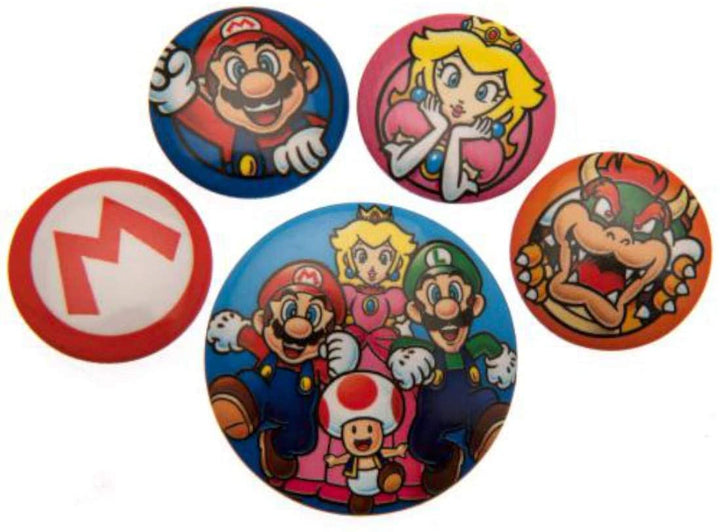 Pyramid International Super Mario Badge, Multi-Colour, 10 x 12.5 x 1.3 cm