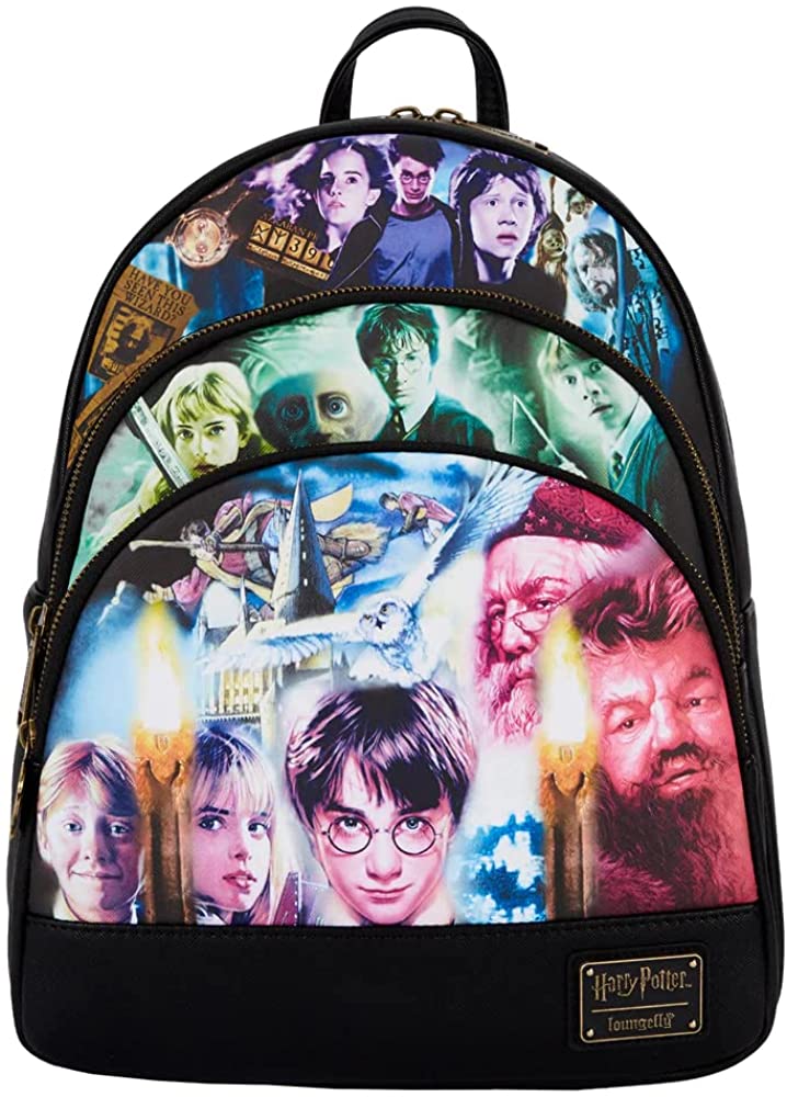 Loungefly Harry Potter Trilogy Triple Pocket Mini Backpack (HP-Trilogy-Mini)