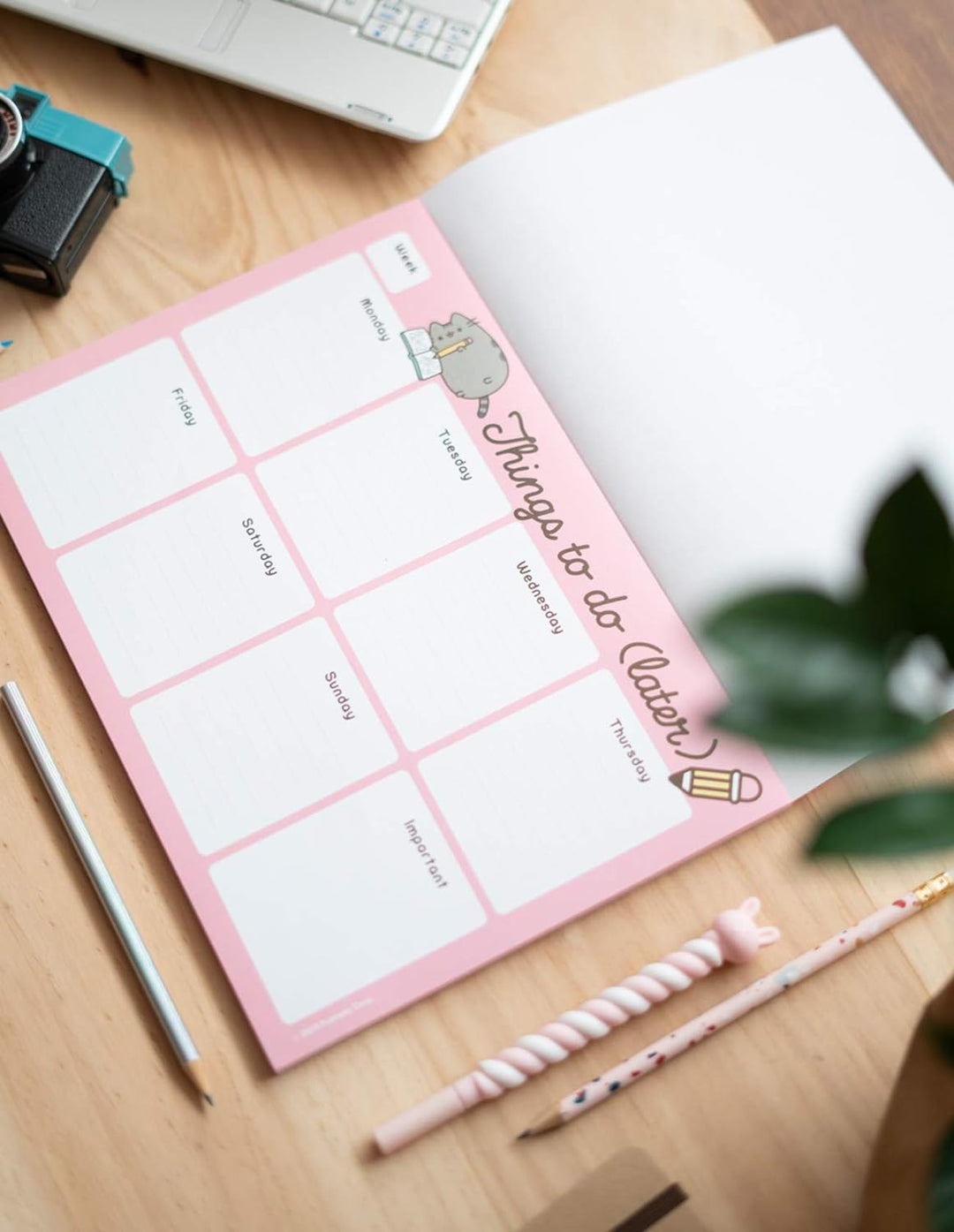 Grupo Erik Pusheen Weekly Planner A4 | Pusheen Calendar | Family Calendar | 54 Tear Off Pages