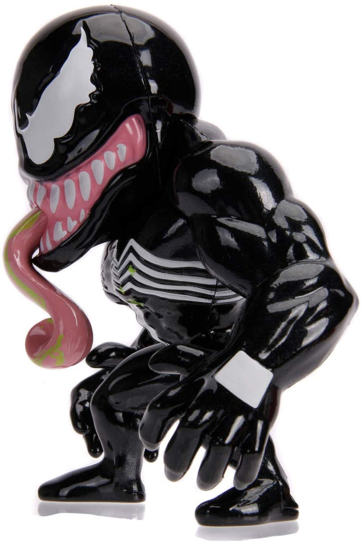 Jada Toys 253221008 Marvel Venom Figure, 10 cm, Collectable Figure, Die-Cast Figure, Black