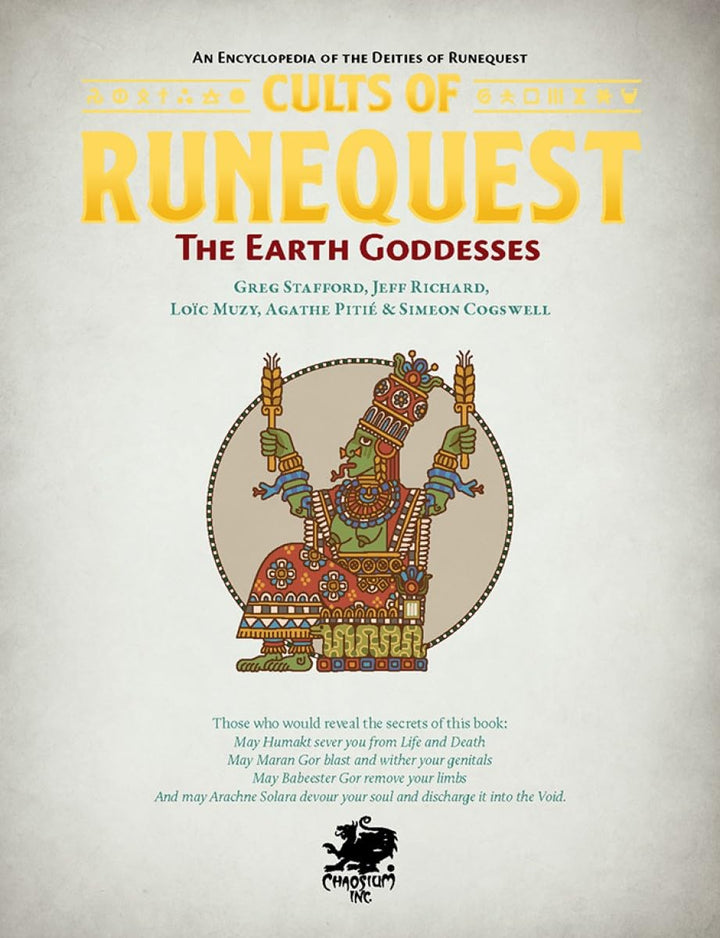 Cults of RuneQuest: The Earth Goddesses [Paperback]