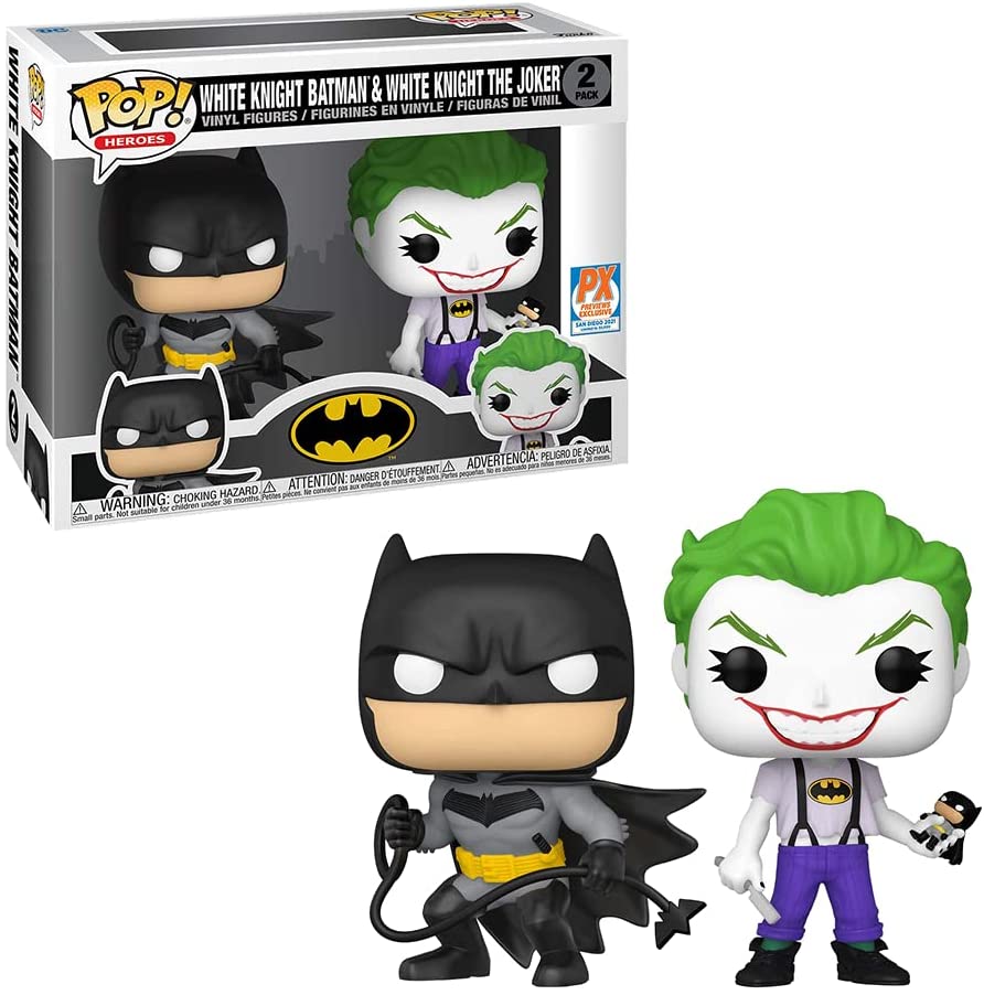 DC Comics White Knight Batman & White Knight The Joker Exclu Funko 56117 Pop! Vinyl