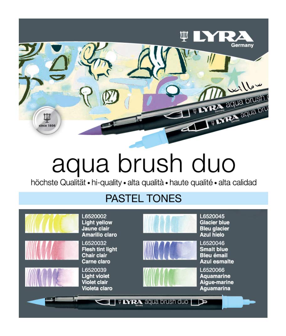 LYRA Aqua Brush Duo 6 Pastel Set