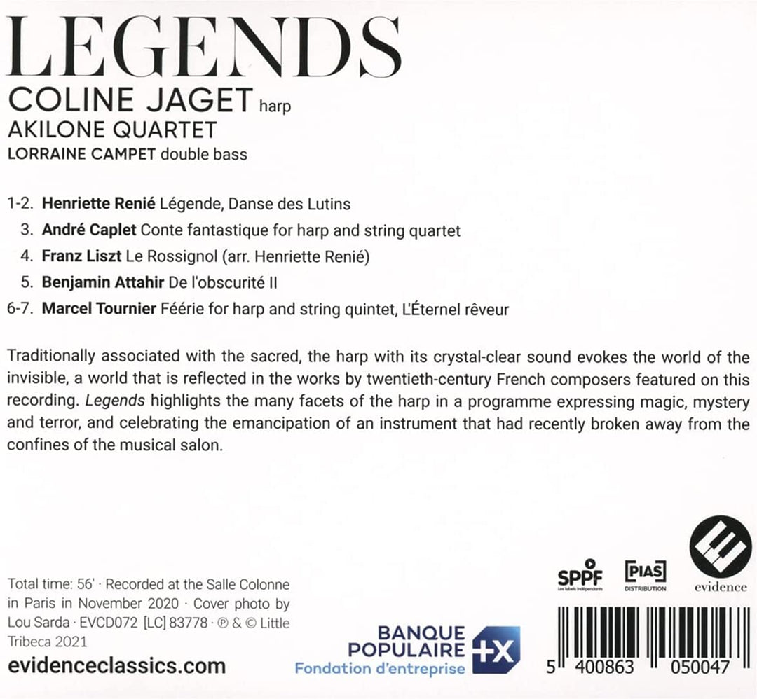 Coline Jaget/Akilone Quartet: Legends [Audio CD]