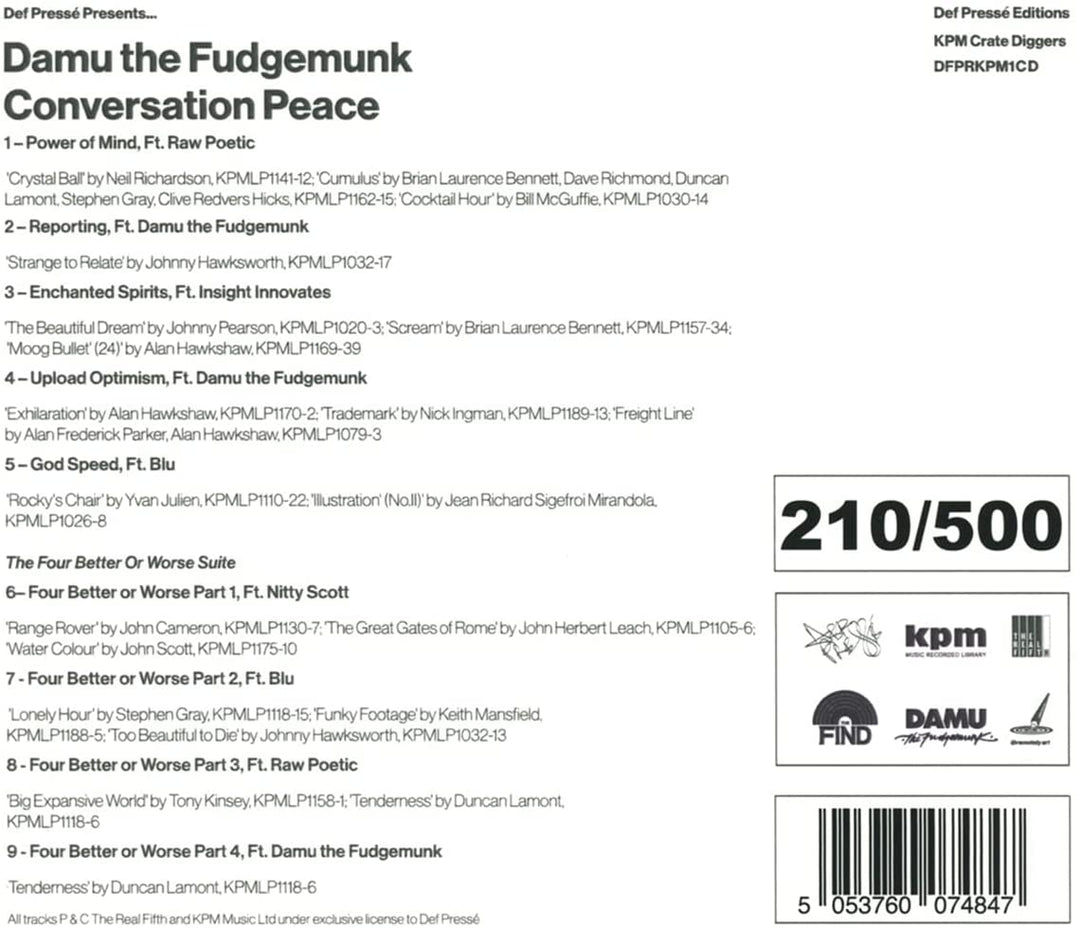 DAMU THE FUDGEMUNK - CONVERSATION PEACE [Audio CD]