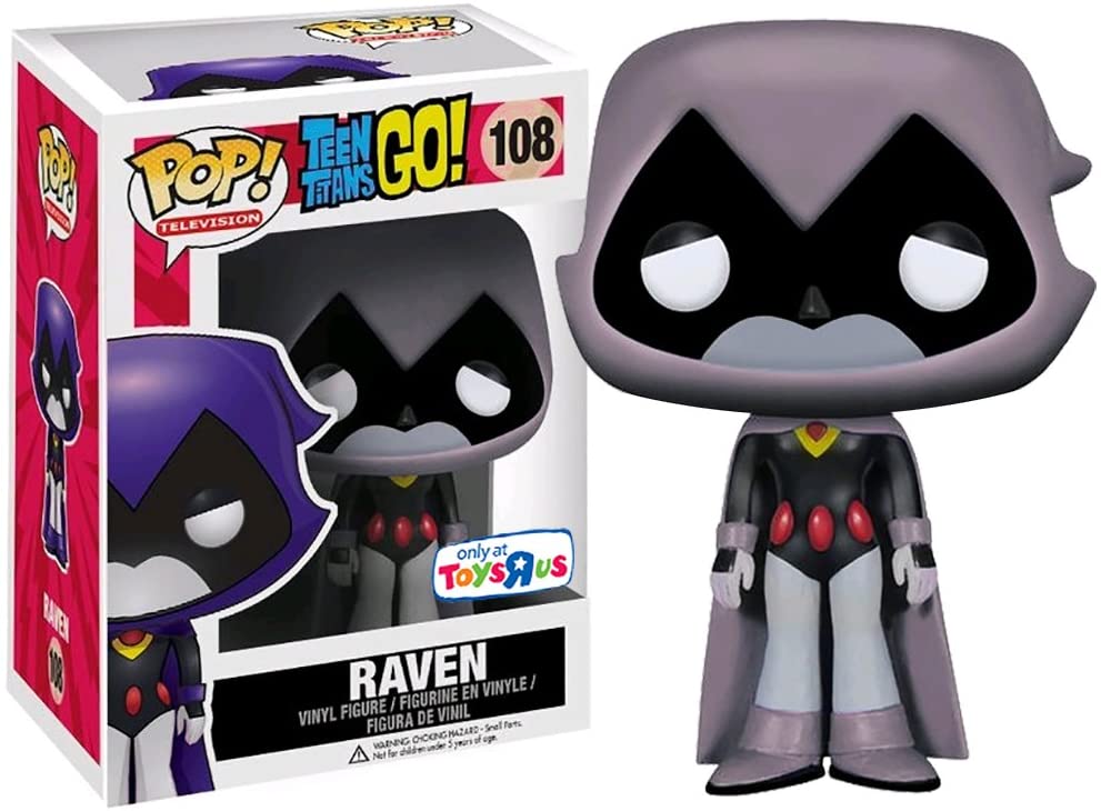 DC Comics Teen Titans Go! Raven (Grey) Exclusive Funko Pop! Vinyl #108