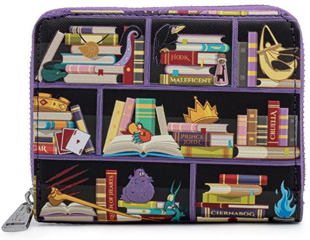 Loungefly Disney Villains Books Zip Around Wallet