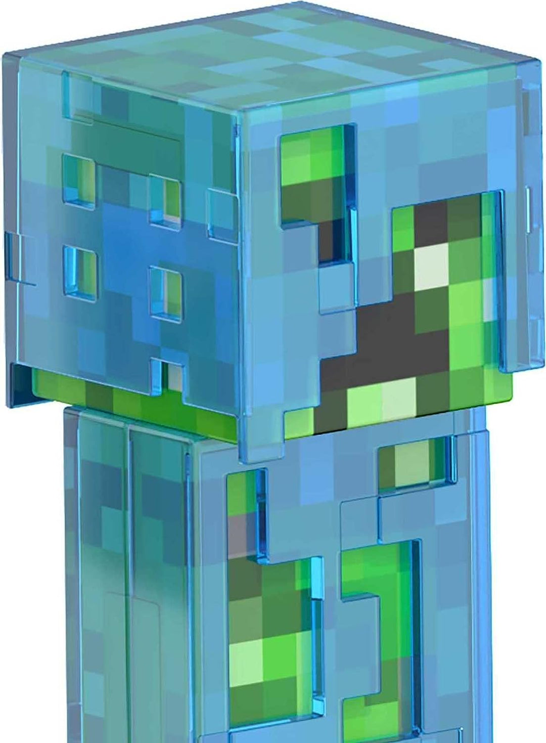 Mattel Minecraft Diamond Level Creeper, 5.5-inch Collector Action Figure with Die-cast Accessories