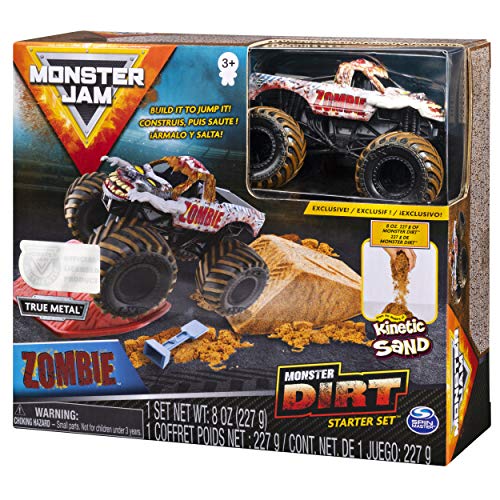 Monster Jam, Zombie Monster Dirt Starter Set, Featuring 8oz of Monster Dirt & Of