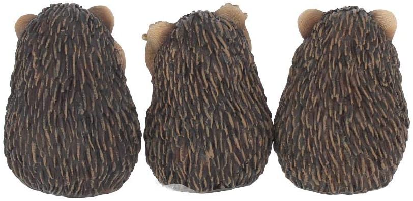 Nemesis Now Three Wise Hedgehogs Figurine 9cm Brown