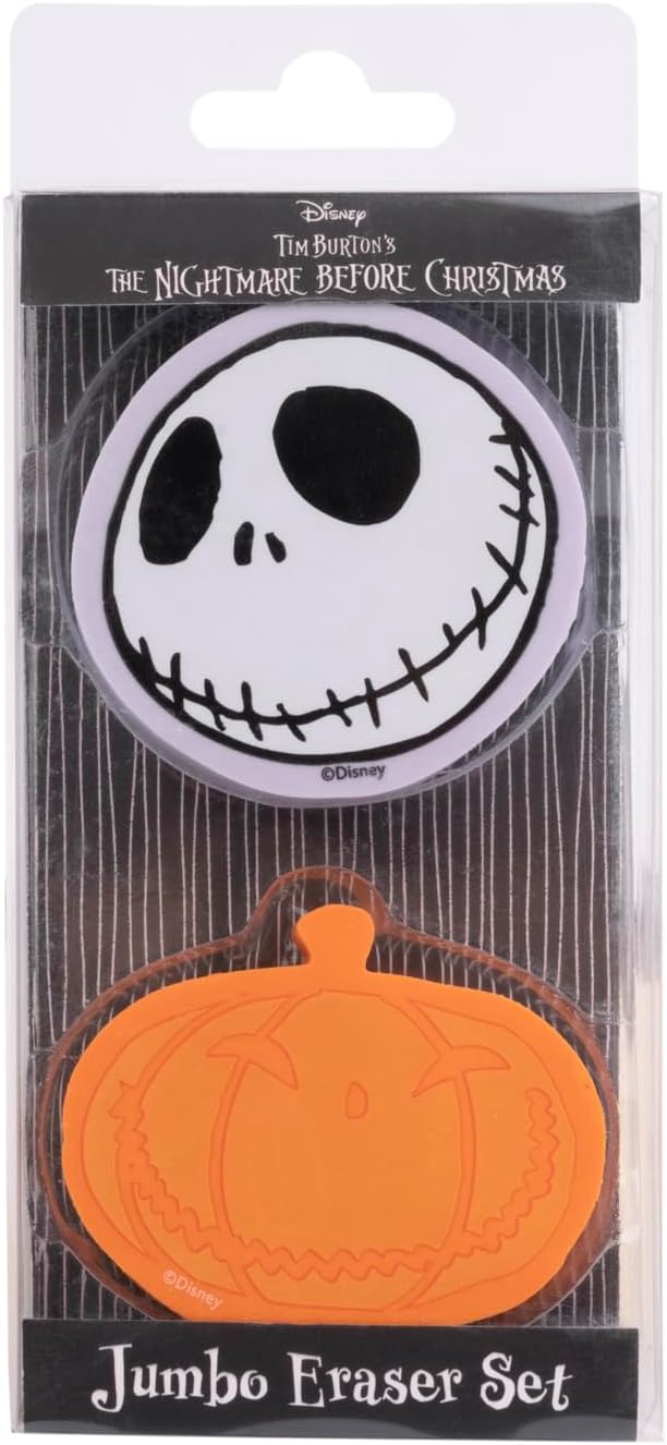 Grupo Erik The Nightmare Before Christmas Pack of 2 Rubbers Erasers