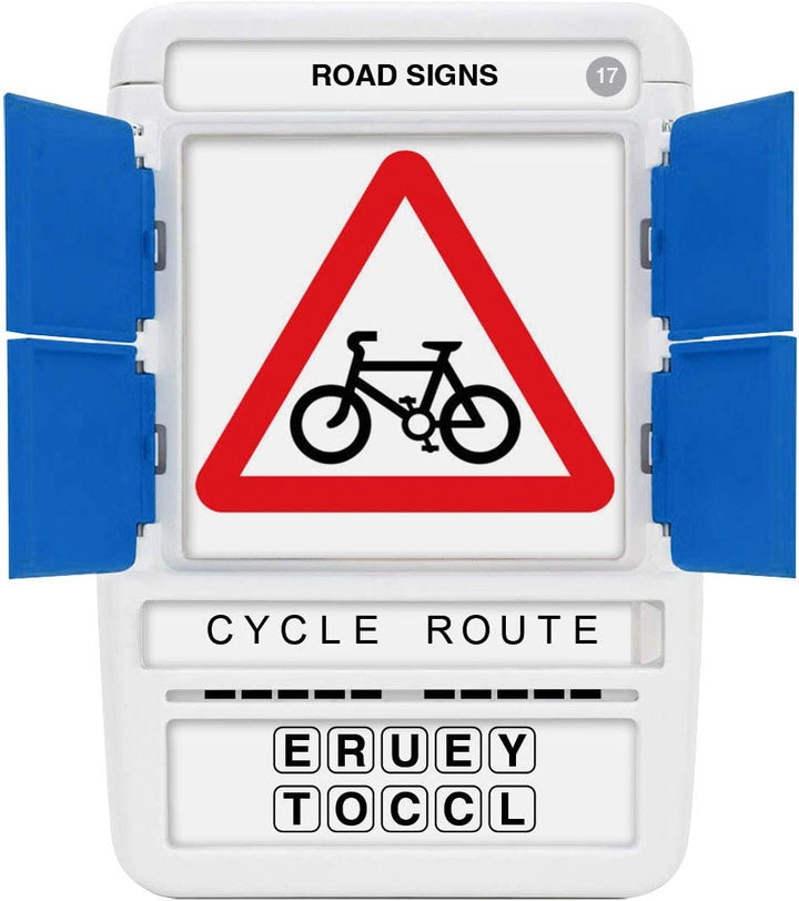 100 PICS Road Signs Travel Game - Traffic Sign Flash Cards, Helps Learn DVLA Highway Code Theory Driving Test UK