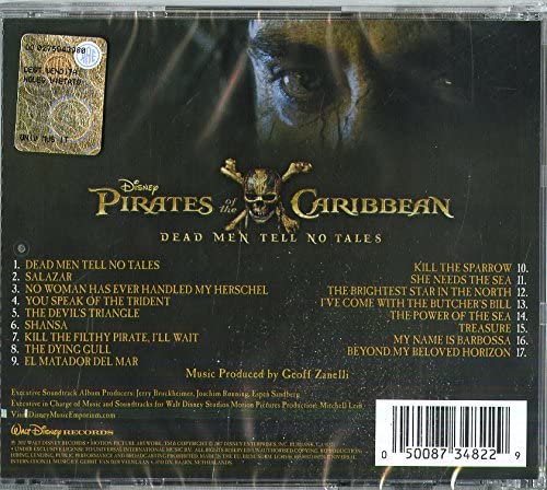 Geoff Zanelli - Pirates of the Caribbean: Dead Men Tell No Tales [Audio CD]