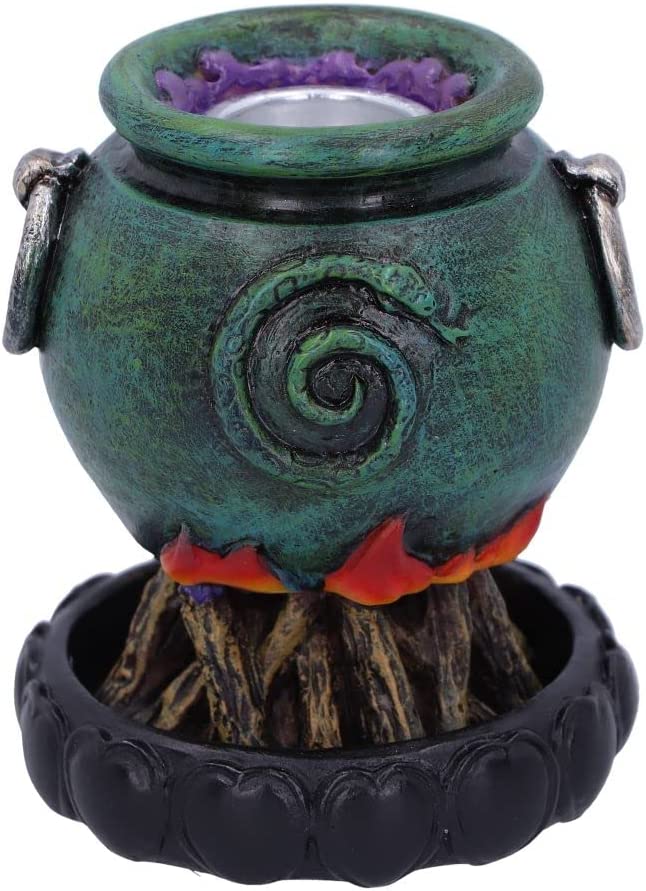 Nemesis Now Emerald Cauldron Backflow Incense Burner 7.3cm, Green