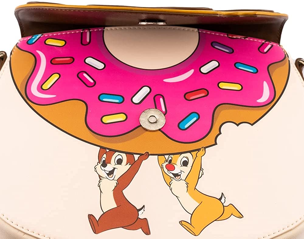 Loungefly Disney Chip and Dale Donut Snatchers Crossbody Bag