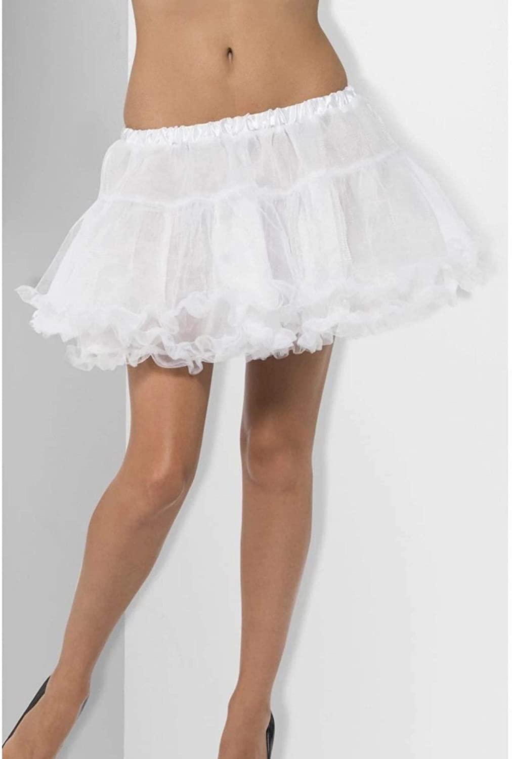 Smiffys Petticoat with Satin Band - White