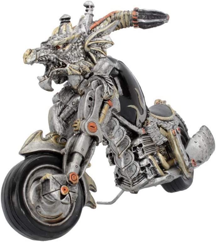 Nemesis Now - Dracus Birota Steampunk Dragon Motorcycle Figurine - 29cm