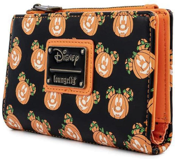 LOUNGEFLY Mick-O-Lantern Flap Wallet - Disney - WDWA1721