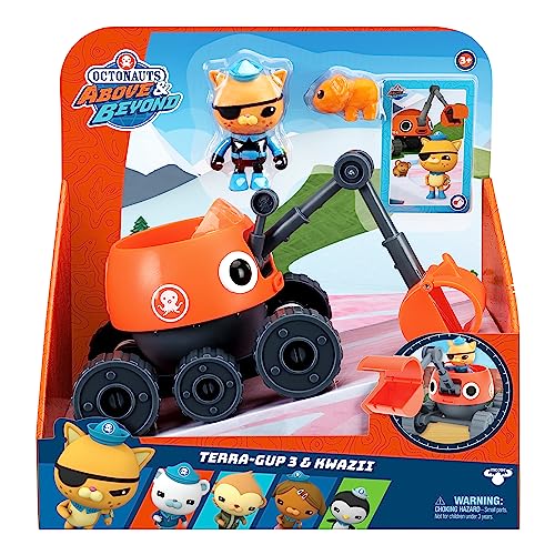 Octonauts Above & Beyond Terra Gup 3 And Kwazii Deluxe Toy Vehicle & Figure Set, Recreate Octonauts Missions