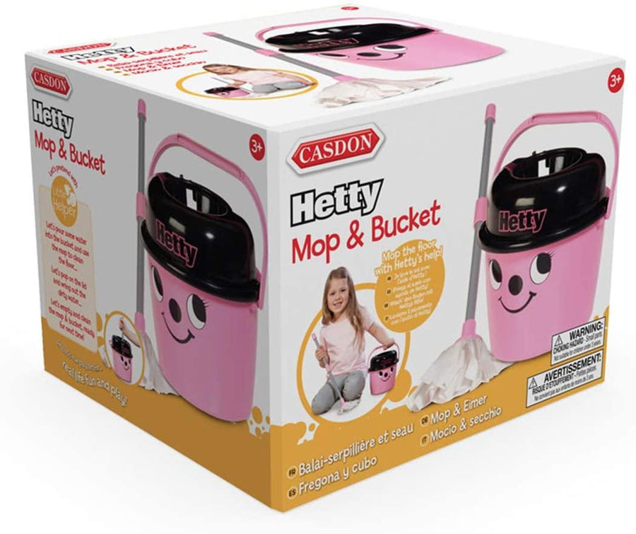 Casdon Hetty Mop and Bucket Pink - Yachew