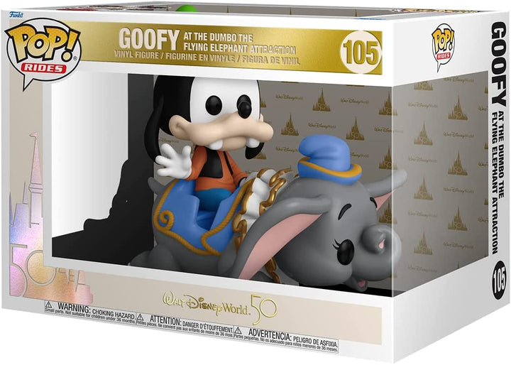 Walt Disney World 50th Goofy At The Flying Elephant Attraction Funko 50571 Pop! Vinyl #105