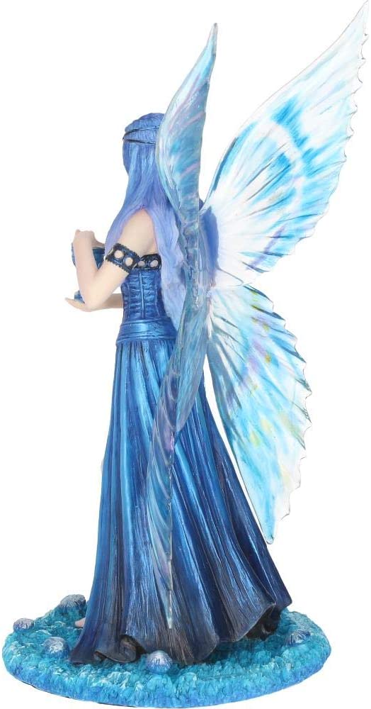 Nemesis Now Anne Stokes Enchantment Fairy Figurine, Blue, 26cm Blue