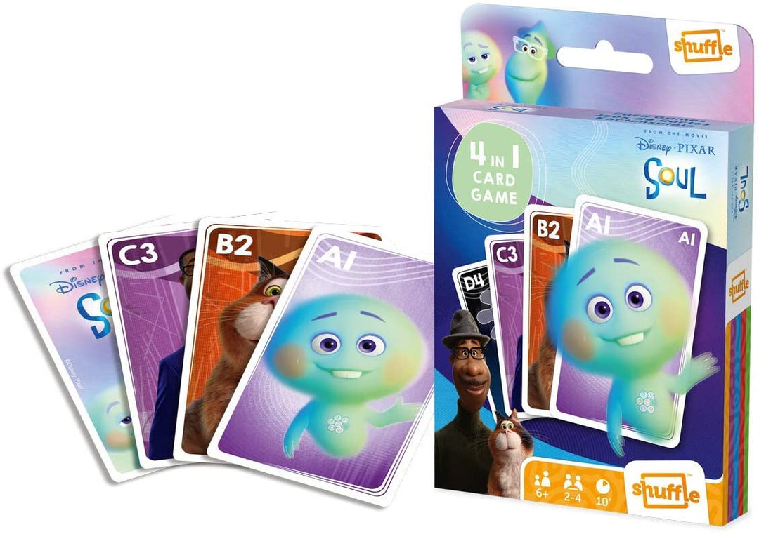 Shuffle Soul Card Games For Kids - 4 in 1 Snap, Pairs, Happy Families & Action G