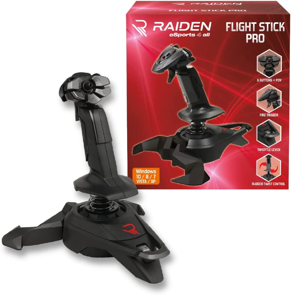 Raiden - Joystick with throttle for flight simulator - Flight Stick Pro Controll