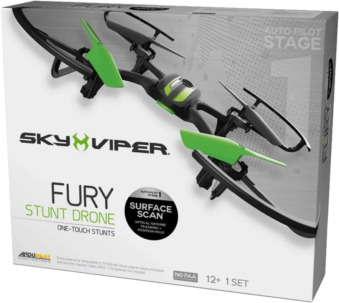 Sky Viper Fury Stunt Drone with Surface Scan Technology, Professional-grade Firmware Provides Simple and Stable Flight for Beginners and Hobbyists