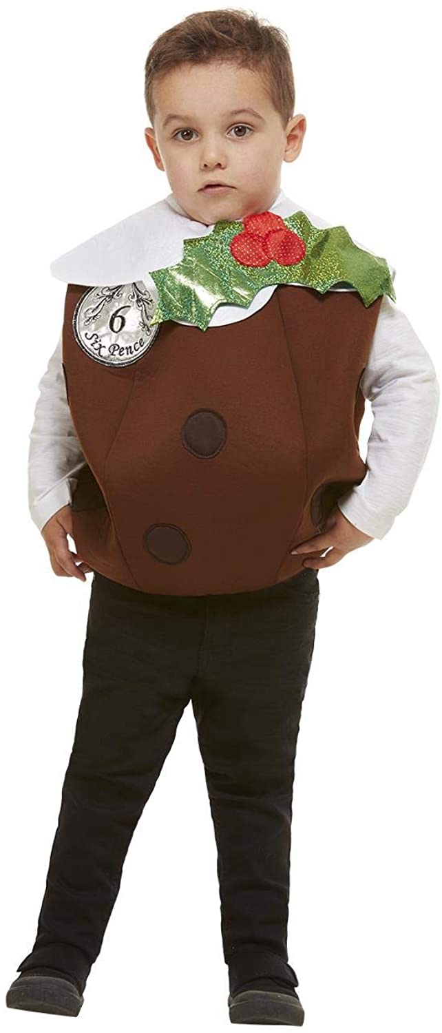 Smiffys 61035ML Christmas Pudding 3D Costume 4 - 7 Years