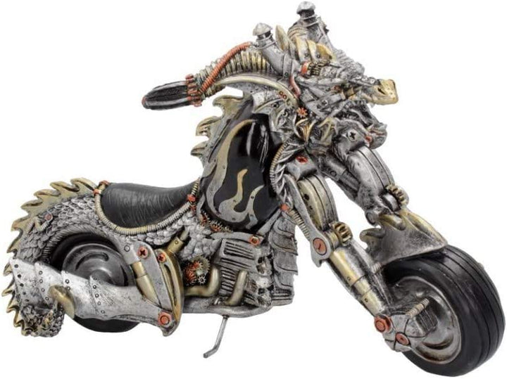 Nemesis Now - Dracus Birota Steampunk Dragon Motorcycle Figurine - 29cm