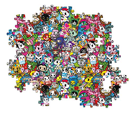 Clementoni - 39555 - Impossible Puzzle - Tokidoki - 1000 pieces - Made in Italy