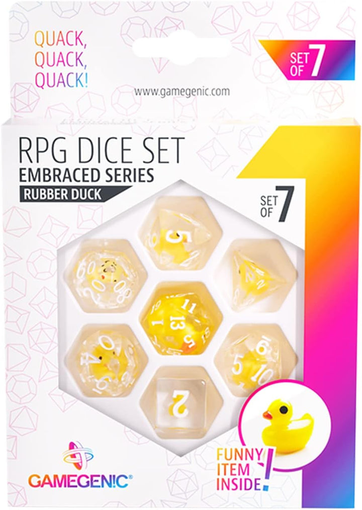 Embraced Series RPG Dice Set | Set of 7 Dice in a Variety of Sizes Designed for Roleplaying Games