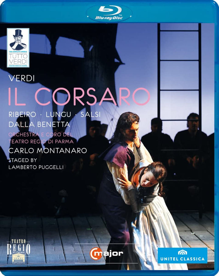 Verdi: Il Corsaro (Parma 2008) (Ribeiro, Lungu, Salsi, Dalla Benetta, Bonfatti, Papi, Villari, Lamberto Puggelli, Carlo Montanaro) (C Major: 722504) [2013] [Region Free] [Blu-ray]