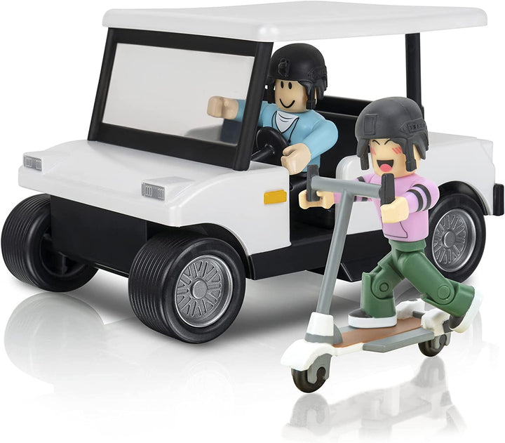 Roblox ROG0239 Celebrity Collection-Feature Vehicle-Brookhaven: Golf Cart [Includes Exclusive Virtual Item], Multi